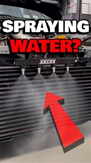 Why did 90s cars spray water over intercoolers?