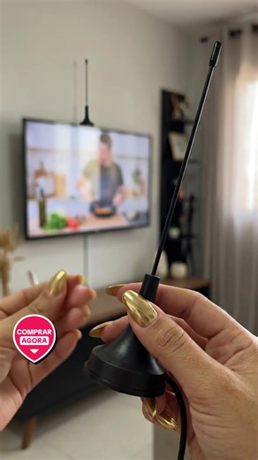 Antena Digital exbom 1,5m HDTV UHF | Canais Abertos com Alta Qualidade #tv #antenadigital #antena #televisao #achadinhos