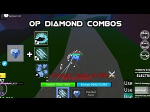 Best Diamond Combos using Superhuman, Sharkman and Electric V2 | Mobile | Blox Fruit Pvp