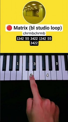 🙃Matrix (bl studio loop) | Easy Piano Tutorial #verity #piano