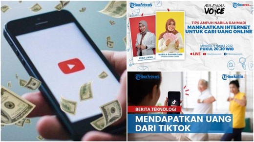5 Cara Mudah Cari Uang di Internet, Gampang & Tanpa Modal: Blog, TikTok, YouTube hingga Affiliate - TribunStyle.com