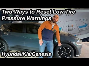 How to reset the tire pressure on a Hyundai Ioniq