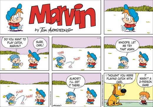 Marvin Comic Strip 2026-01-11 | Comics Kingdom