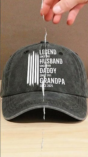 The Original Legend - Personalized Custom Vintage Washed Denim Cap #wrappiness #giftsuggestions