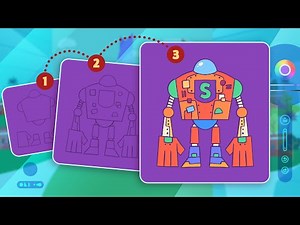 Cómo dibujar y colorear un robot gigante paso a paso | Dibujando robots