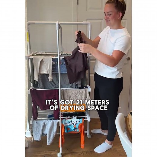 No More Damp Laundry! XL Heated Airer in Action