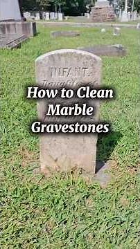 Cleaning a Marble Gravestone with Endurance Gravestone & Monument Cleaner #endurance #stonecleaning