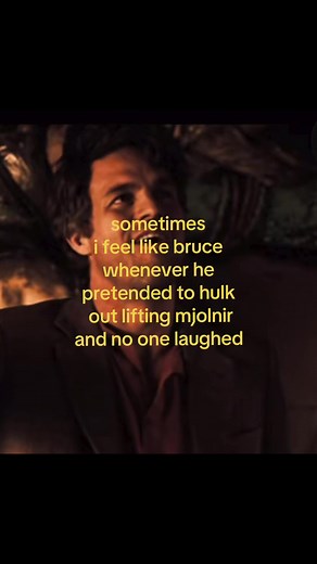 Bruce Banner Pretending to Hulk Out Lifting Mjolnir – Relatable Social Anxiety Moment