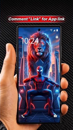 🕷️ Spider-Man x Lion Live Wallpaper 4K | King vs King Neon Setup 🦁👑