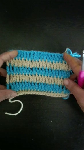 Easy Pattern In two colors #crochet #knitting #yarn #crochetcrosai #crochetpatterns #shorts #share