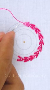 37K views · 210 reactions |  Uncommon circle embroidery design! #useful #diycrafts #trending #fypシ゚ #embroidery #everyone #design #hand #viral #satisfying #diy #stitch #cute #tutorial #reelsfb #support #easy #viralvideo #reels #viralreels #handmade #flowers #fbreels #reelsvideo #content #viralreelsfb #circle | Crafts & Embroidery | Facebook