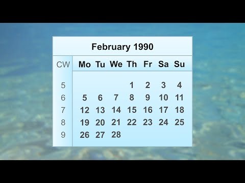 February 1990 Calendar