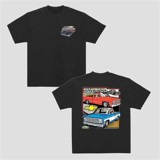 Chevy Silverado Vintage Truck Graphic Tee, Retro 2-sided Shirt - Etsy