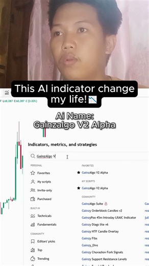 I always use GainzAlgo V2 Alpha indicator #crypto # stocks #crypto #tradingview