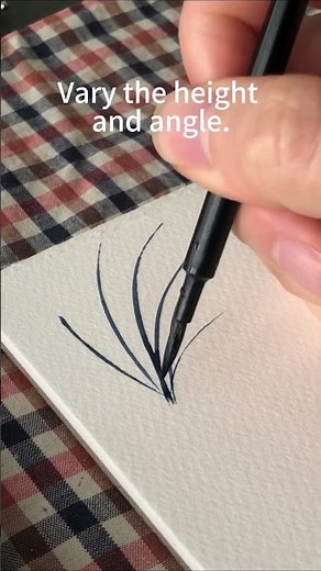 How to paint REALISTIC grass in seconds! #watercolor #beginnerarttips #painting #drawing #sketch