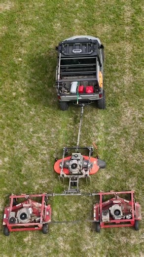 Polaris Ranger 1500XD & 3 Pull Mowers