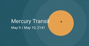 Mercury Transit on May 9–10, 2141 – Where and When to See