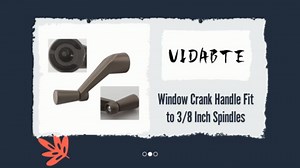 Window Crank Handle Replacement for Andersen 0532408, 3/8 Diameter Spline Operator Handle for Older Anderson Windows, Casement Window Crank for 1974 to 1995