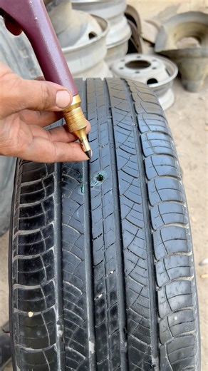 Fast Tubeless Tyre Puncture Repair Using a Gun Kit Tool | Quick & Easy Fix! 🔥🛞