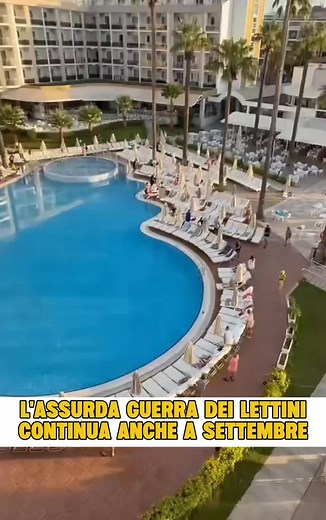 514K views · 866 reactions | Il "relax in vacanza" alberga altrove! 洛 in fila dalle prime ore del giorn, la corsa ad occupare un lettino bordo piscina e in molti casi diverbi e risse per un asciugamani fuori posto!  | Luca Abete | Facebook