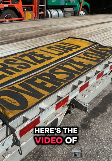 Here it is. The “Oversize load” sign in comparison. According to Ohio. Warning signs, when required, shall read