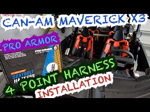 PRO ARMOR 4 Point Harness Installation On 2021 Can-Am Maverick X3 Max