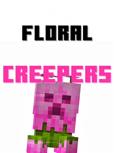 Floral Creepers texture pack Minecraft java #minecraft #noodles_smh #satisfyingvideo #minecraftjava #resourcepack