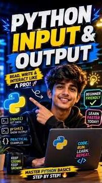 🤯 Python Input vs Output Explained Simply! 📚 #shorts