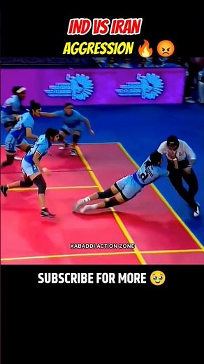 IND vs IRAN AGGRESSION 😡🔥 #shorts #kabaddi #trending #shortvideo