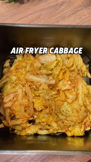 Lydia Lau on Instagram: "Air Fryer Cabbage - So Easy! #easyrecipe #cabbage #airfryerrecipes #simplerecipe #veggies"