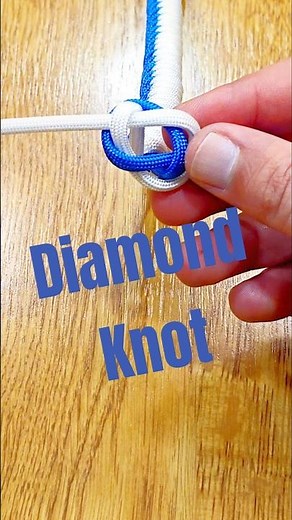 Diamond Knot in Process #diy #tutorial #paracord #knottutorial