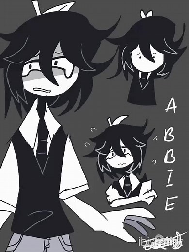 Colorful Fanart of Abbie from Fundamental Paper Education