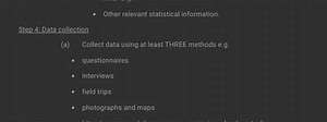 Step 4: Data Collection(a) Collect data using at least THREE ... | Filo