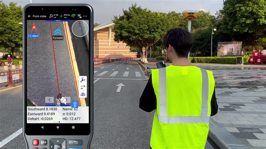 Not just stake out points - but also complex line segments. With the live-view feature of #V500 RTK, complex pipeline facilities under the ground can be directly displayed on the 5.5’ #ihand55 handheld and superimposed on the 3D video stream in real-time. Forget boring and tedious staking out activities, check it out today for all of your surveying needs. bit.ly/3NgWsqL #hitarget #liveview #surveying #projectmanagement #linestakeout #gnss | Hi-Target Global