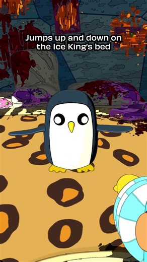 Gunter goes WENK, washer goes pssshhh🐧💦Discover all the magical sounds in the Adventure Time Pack!