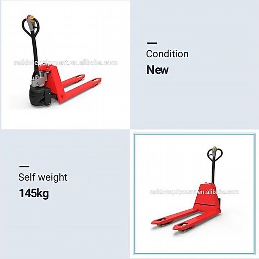 REDLIFT Li Battery ET158 Pallet Jack Electric Electric Hand Pallet Truck With DC Power