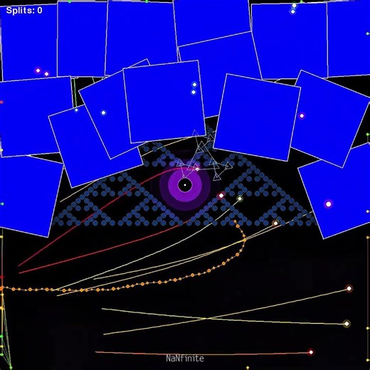 Oof-ing the sierpinski triangle with nonsense 😂 #simulation