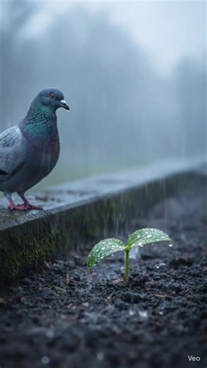 A pigeon is save tree #viralvideo #comedyeffect #aivideo