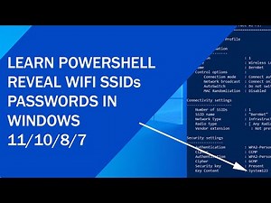How To VIEW WIFI Passwords Connected To Your Windows Computer Using PowerShell Win11/10/8/7 #WIFI#PS