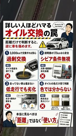 【事実】走行距離だけで選ぶのは逆効果？オイル交換の罠と本当に見るべき「使い方」の真実