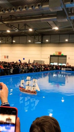 RC Pirate Ship Sailing the Waters! 🏴‍☠️⚓ #rcshorts