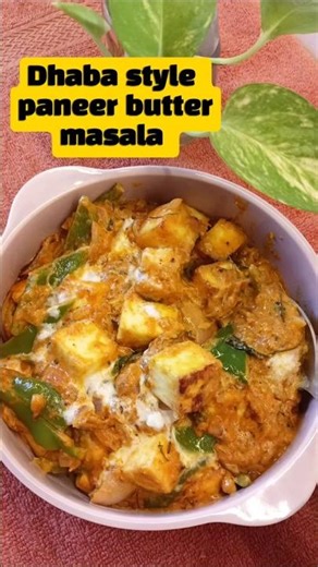 Dhaba-style Paneer Butter Masala at home 😍 Creamy, spicy & so tasty — best with any Rice or Roti 🍛✨