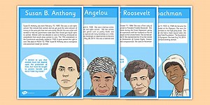 Notable Women in United States History Posters