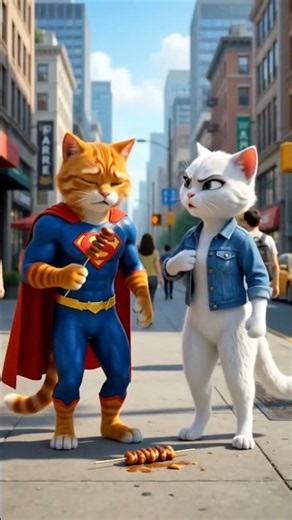 🐱🦸 Hero Cat Man’s Food Theft Goes Wrong! 😂