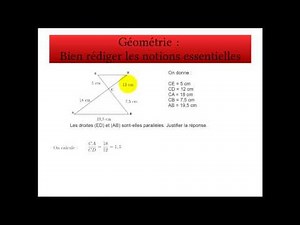 La réciproque du théorème de Thalès.