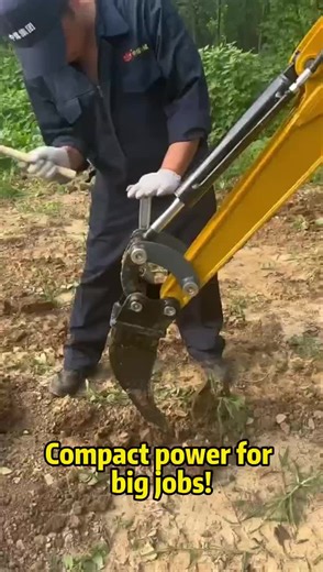 Dig, trench, level—all done! Micro excavator works for garden, farm & small construction 🌾 #MiniExcavator #MultiUseMachinery #GardenConstruction #FarmEquipment