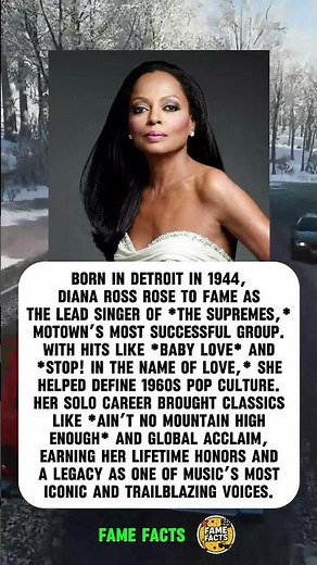 Diana Ross’s Timeless Influence From The Supremes To Solo Stardom#dianaross #facts