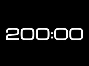 200 Minute Countdown Timer / NO SOUND