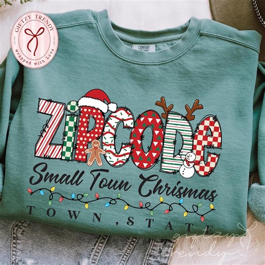 Christmas Custom Zip Code State Shirt, Custom Christmas State, Custom Shirt, Custom Christmas Family Shirt, Comfort Color Christmas Gift - Etsy Canada