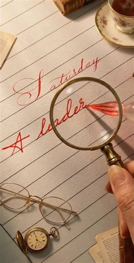 Penmanship - Artistic lettering method: Saturday #short